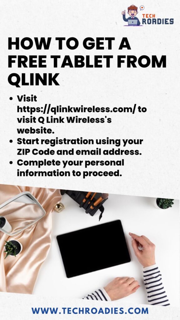 Qlink wireless free tablet application