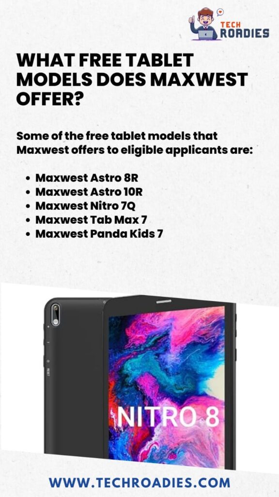 maxwest nitro 8 tablet free government